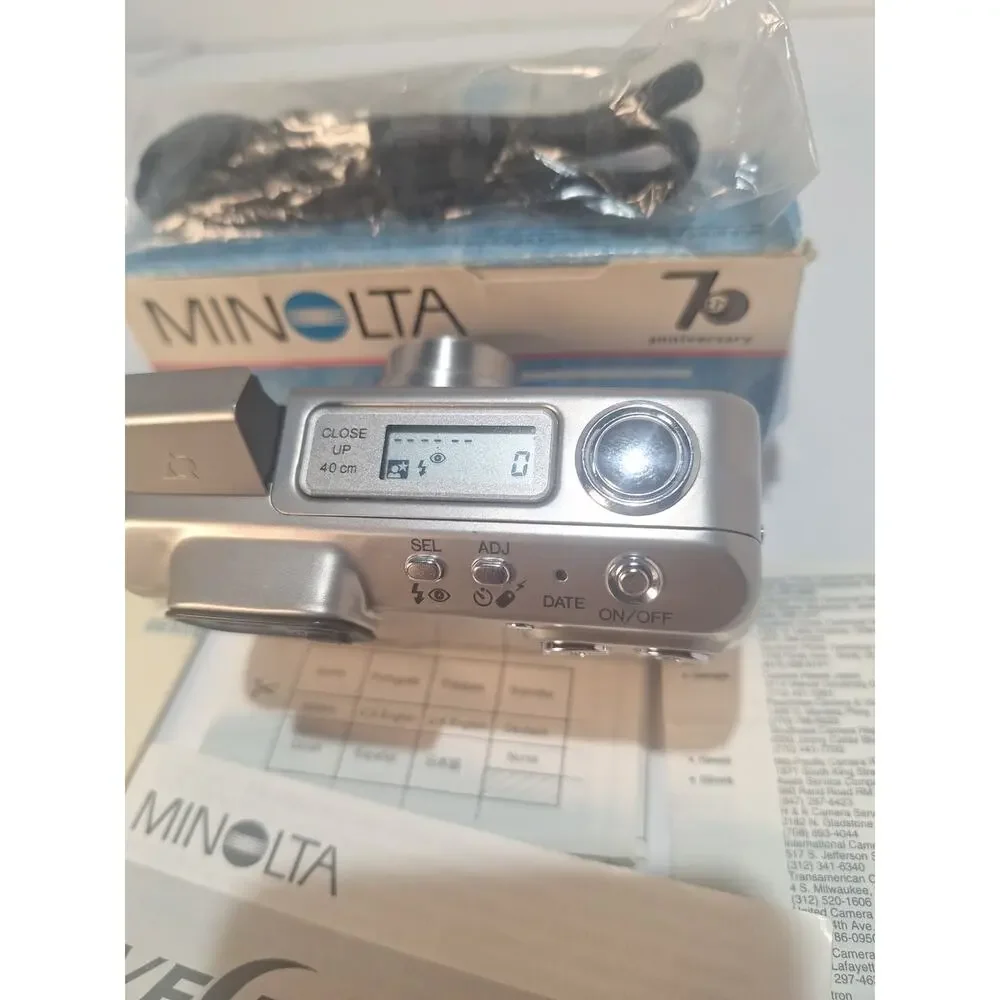 Minolta Vectis 300 APS Film Camera Lot Working + Parts Camera Manual & Box
